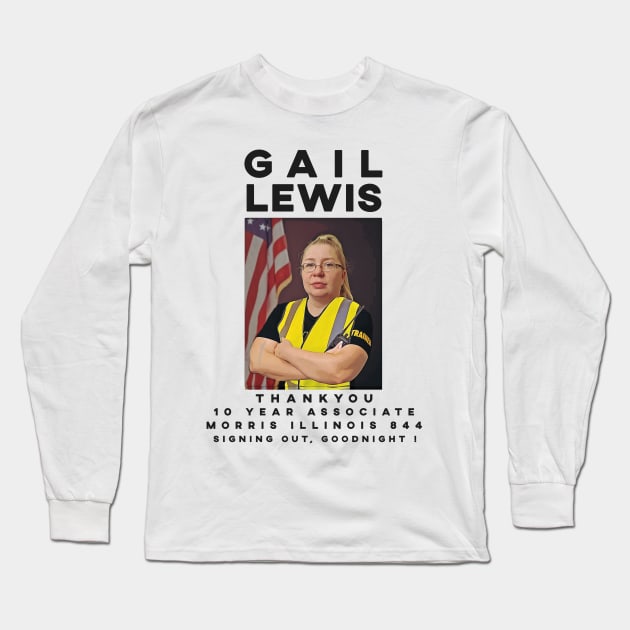 Gail Lewis tribute | Black Font Long Sleeve T-Shirt by clownescape